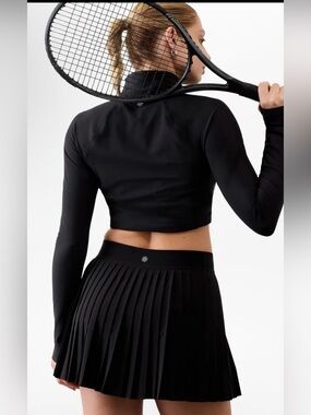 Athleta NWT Match Point Black Pleated Skort | Size XSmall